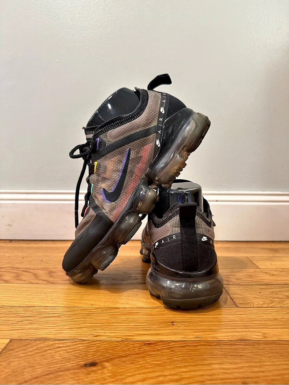 Nike Air VaporMax 2019 Black & Gray US 5.5Y Sneakers